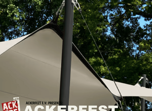 Gut überdacht feiern – Stretchzelt für das Ackerfest Open Air 2027