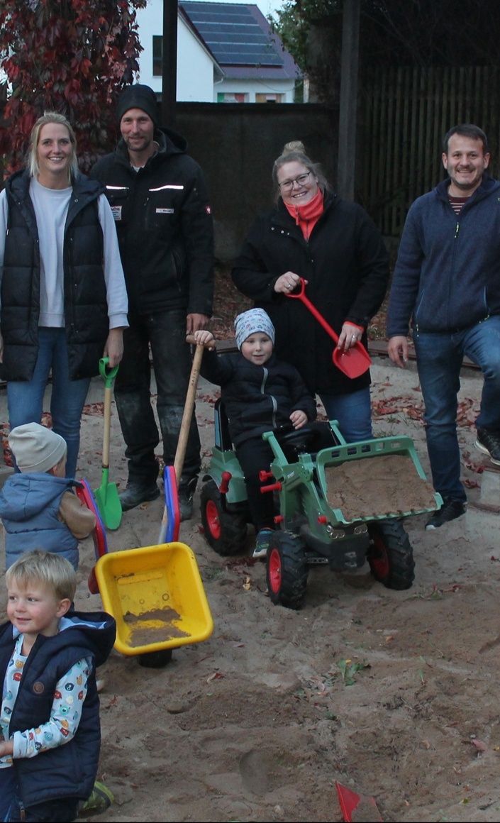 Ein Klettergerüst für den Bullenheimer Spielplatz