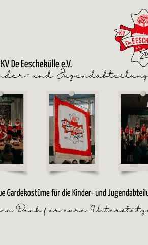 Neue Gardekostüme für die Kinder- und Jugendabteilung