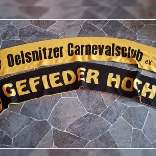 Vereinsschal des Oelsnitzer Carnevalsclub e.V.