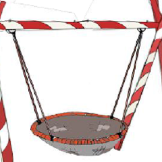 Nestschaukel Zuckerstangen-Spielplatz in Dingden