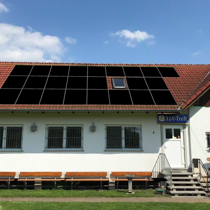 Errichtung Photovoltaikanlage Sporthaus TSV Baumbach