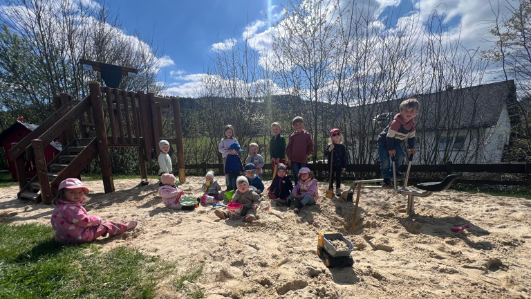 Sonnensegel für den Spielplatz Niedersalwey