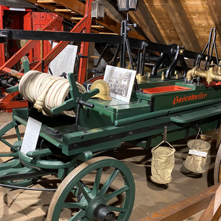 Ausstellungs-Pavillon für unsere historische Feuerwehr-Spritze