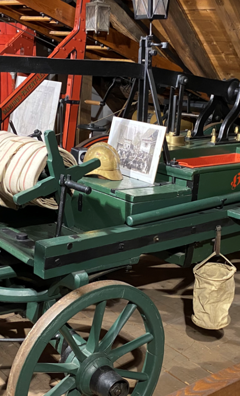 Ausstellungs-Pavillon für unsere historische Feuerwehr-Spritze
