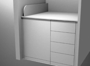 Wickelkommode statt altem Schrankgestell