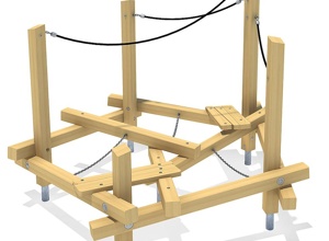 Ein neues Klettergerüst für die KiTa St. Franziskus Störnstein