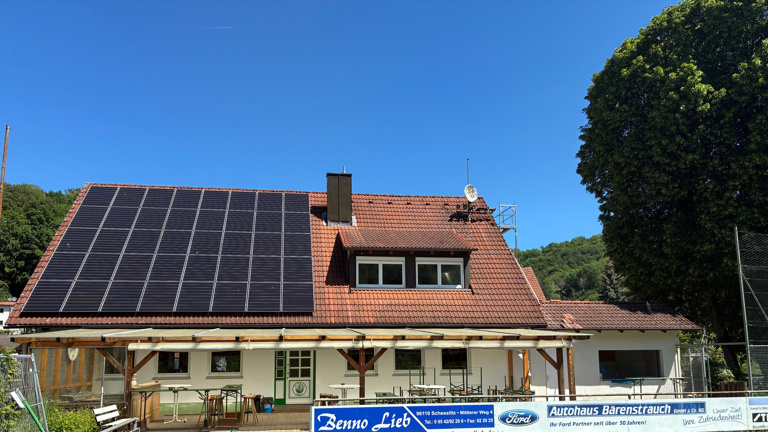 Teilsanierung Vereinsheim SV Würgau, Fassade, Lagerraum, Grillbereich