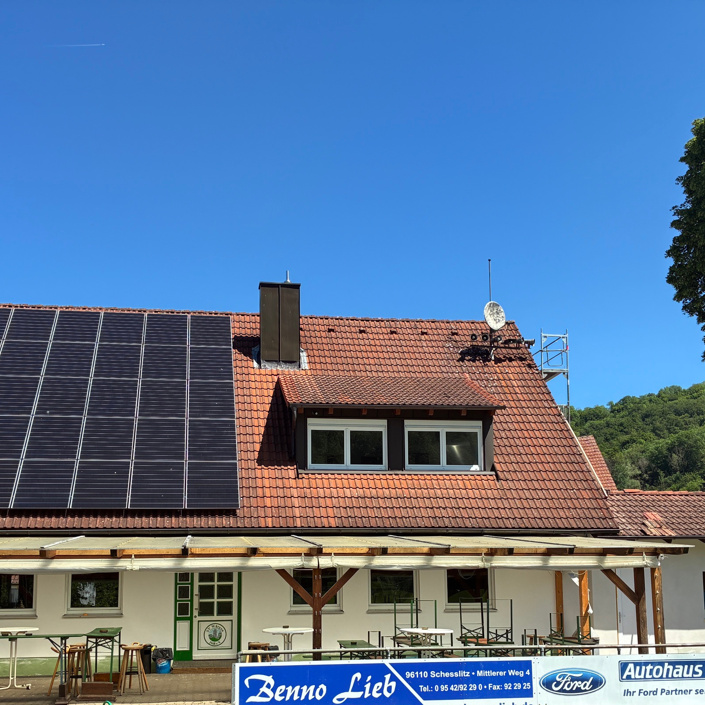Teilsanierung Vereinsheim SV Würgau, Fassade, Lagerraum, Grillbereich