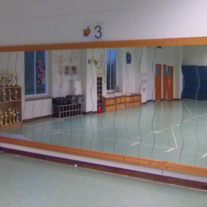 Hallenneubau SB Versbach, "Spieglein an der Wand"