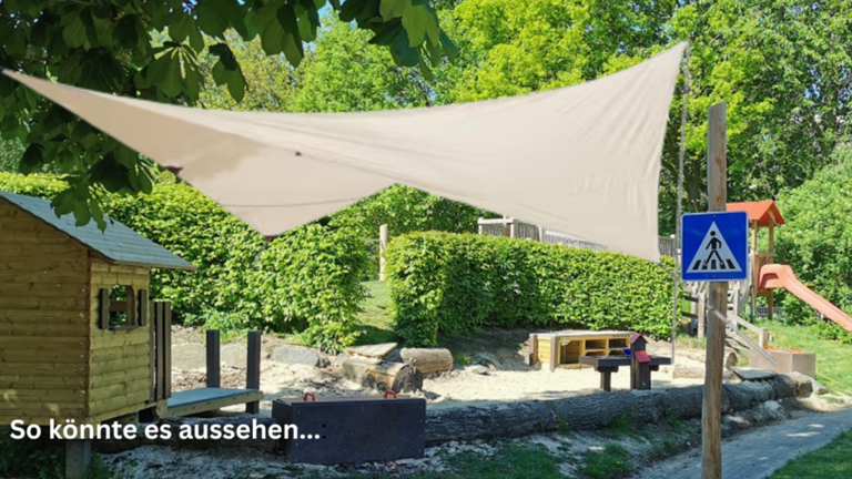 Kindergarten am Wiesengraben in Soest: Sonnensegel