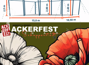 Gut überdacht feiern – Stretchzelt für das Ackerfest Open Air 2027