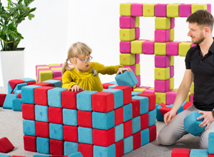 Video - CHALLANGE magnetische 3D big Bausteine für Kindergarten Pusteblume