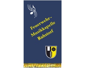 Neue Notenpult-Banner mit Vereinslogo