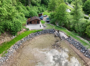 Instandsetzungsarbeiten am Weihergelände des SFC Orleshausen