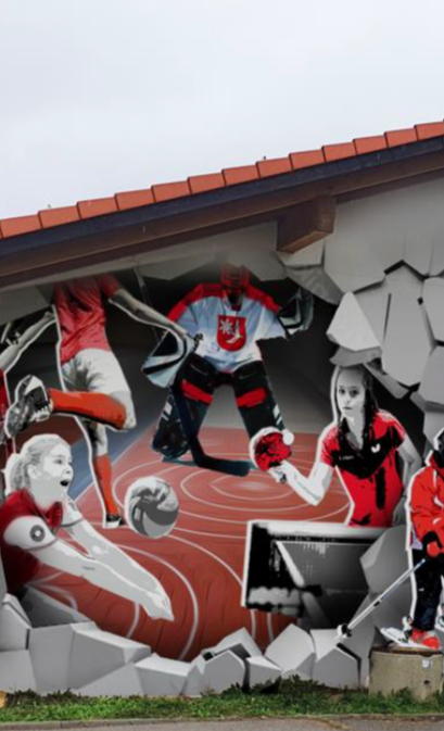 cooles Graffiti für die TSV Königsdorf  Sportarena