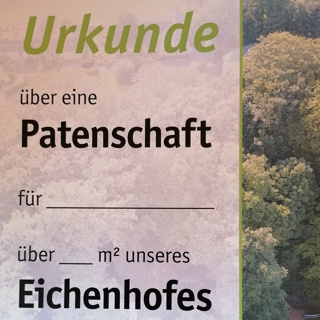 Patenschaftsurkunde