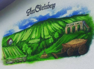 Farbliche Gestaltung einer Wechselbrücke