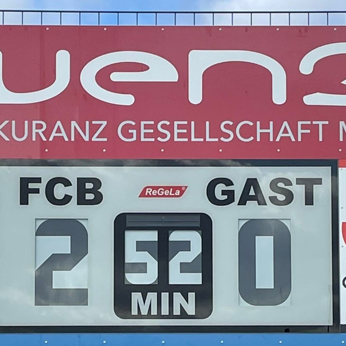 Anzeigetafel Sportfreunde Graes