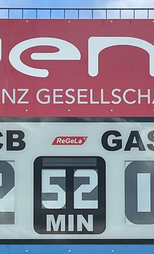 Anzeigetafel Sportfreunde Graes
