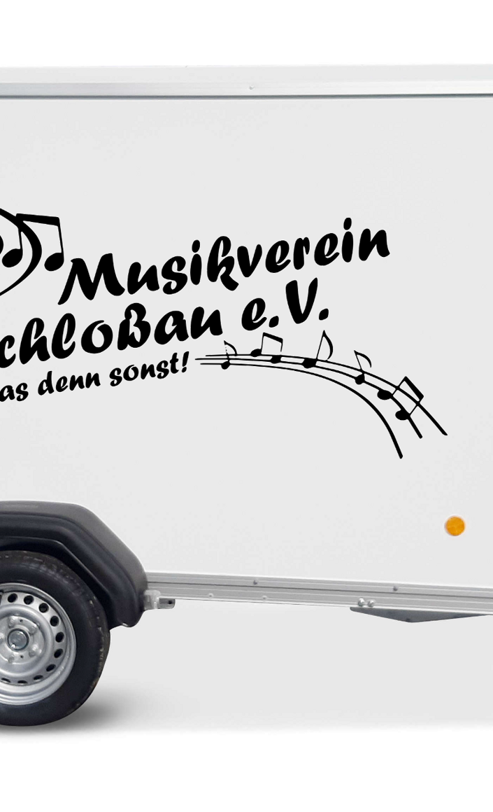 Ein neuer Anhänger für den Musikverein Schloßau e.V.
