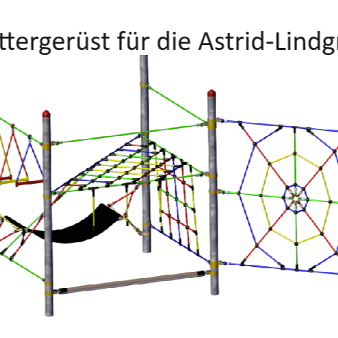 Neues Klettergerüst für die Astrid-Lindgren-Schule in Bottrop