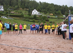 Bau einer Beachvolleyballanlage