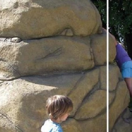 Ein Kletterfelsen für den Bergwildpark Meißner
