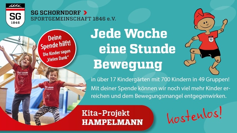 HAMPELMANN - Kostenlose Sportstunden für Kita-Kinder