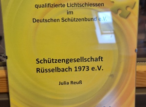 Anschaffung von Lichtpistole und Lichtgewehr f. die Jugend