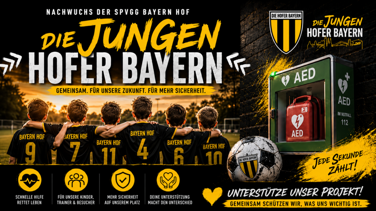 Defibrillator für unsere Jugend – Sicherheit für die Hofer Bayern
