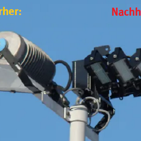 Neue LED-Flutlichtanlage