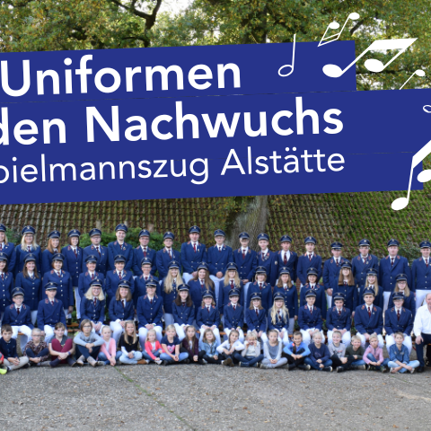Uniformen für den Nachwuchs des Spielmannszug Alstätte