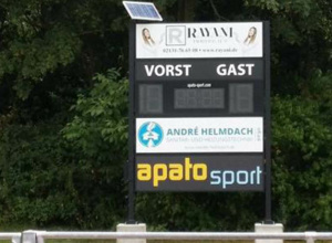 Neue Anzeigetafel für den Lauterer SV Viktoria