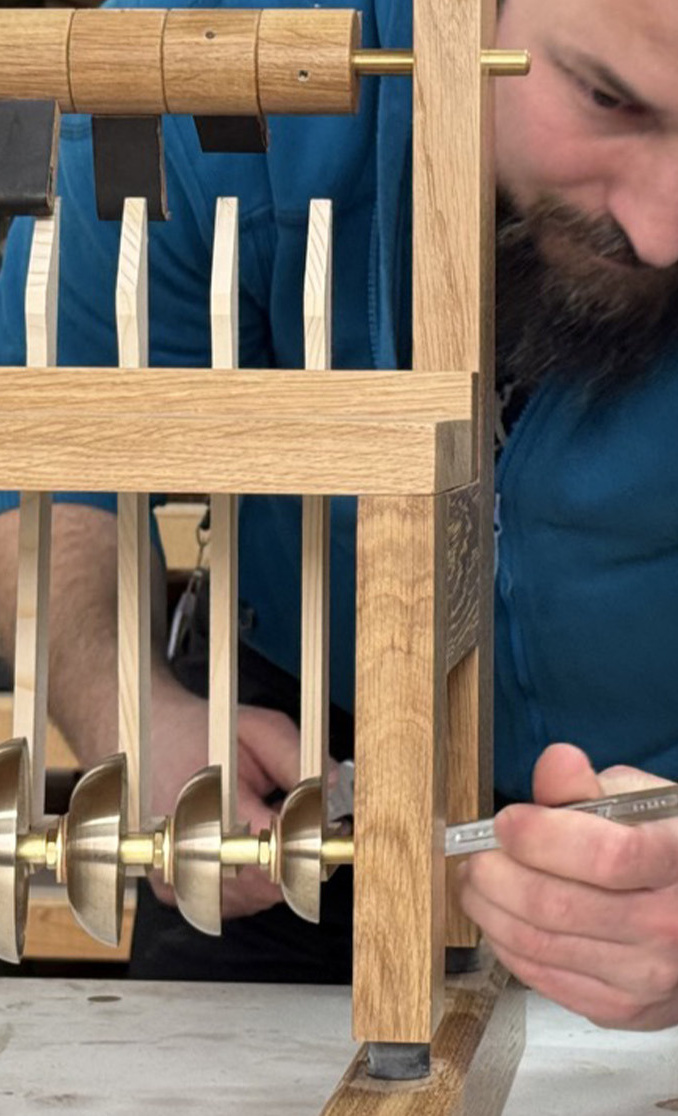 Neuer Zimbelstern für die Orgel