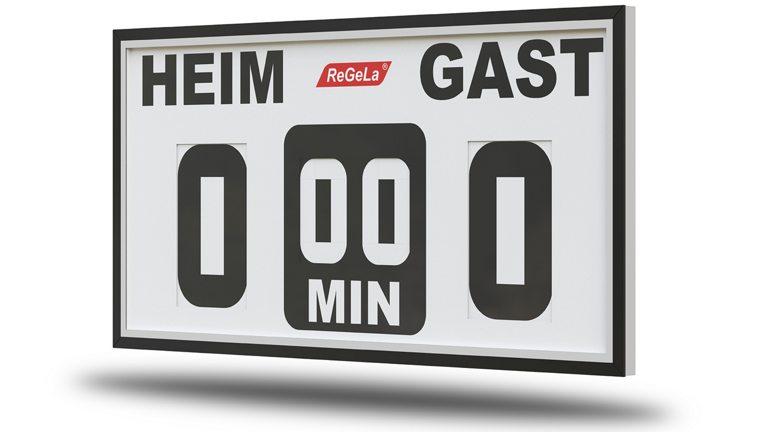 Fussball-Anzeigetafel