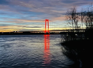 Neu-Beleuchtung  Rheinbrücke Emmerich