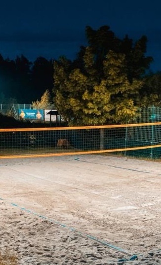 LED-Beleuchtung Beachvolleyballfeld