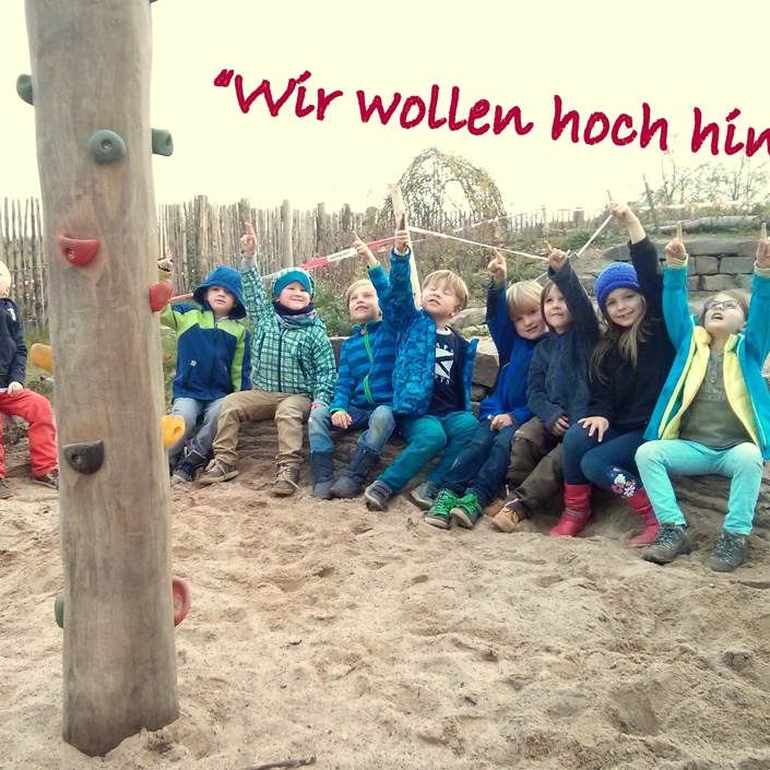 Kletterbaum in der Kita "Villa Kunterbunt"