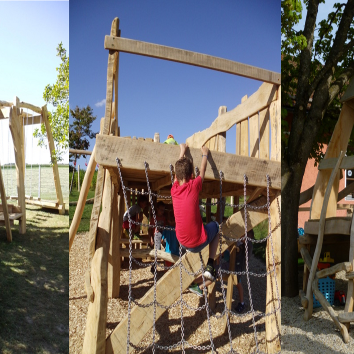 Niederbalancierstrecke für den Spielplatz in Wendelskirchen