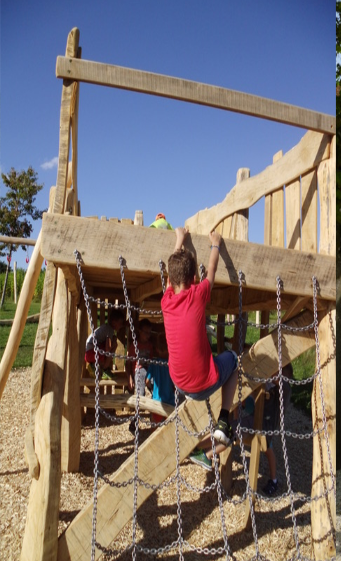 Niederbalancierstrecke für den Spielplatz in Wendelskirchen