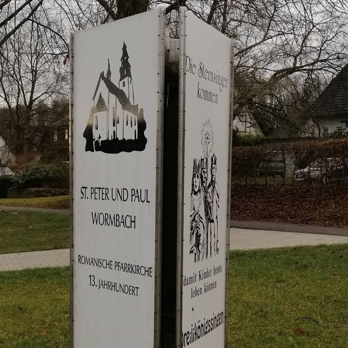 Neugestaltung Kreisverkehr Wormbach