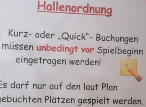 Neues Buchungssystem für die Tennishalle