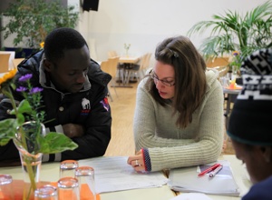 Tagesleiter für das internationale Team des Café Hope