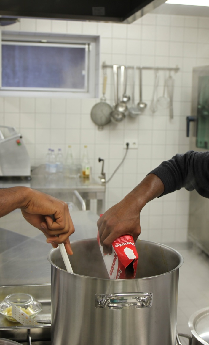 Tagesleiter für das internationale Team des Café Hope