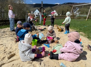 Sonnensegel für den Spielplatz Niedersalwey