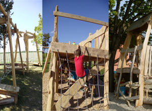 Niederbalancierstrecke für den Spielplatz in Wendelskirchen