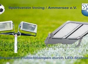 Umrüstung der Flutlichtanlage des SV Inning auf LED-Technik