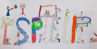 Neue kindgerechte Holzhütte als Treffpunkt