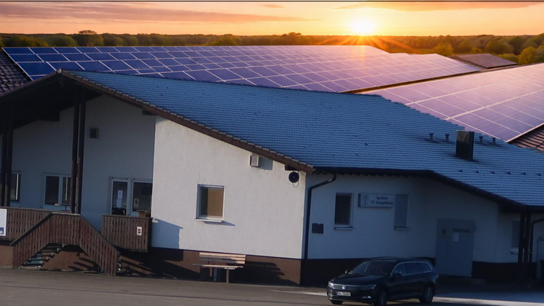 Photovoltaik-Anlage beim TSV Strümpfelbrunn e.V.